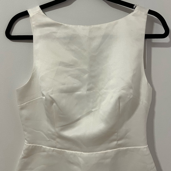 NWT Reformation Zenni Satin Dress Ivory - Picture 6 of 11